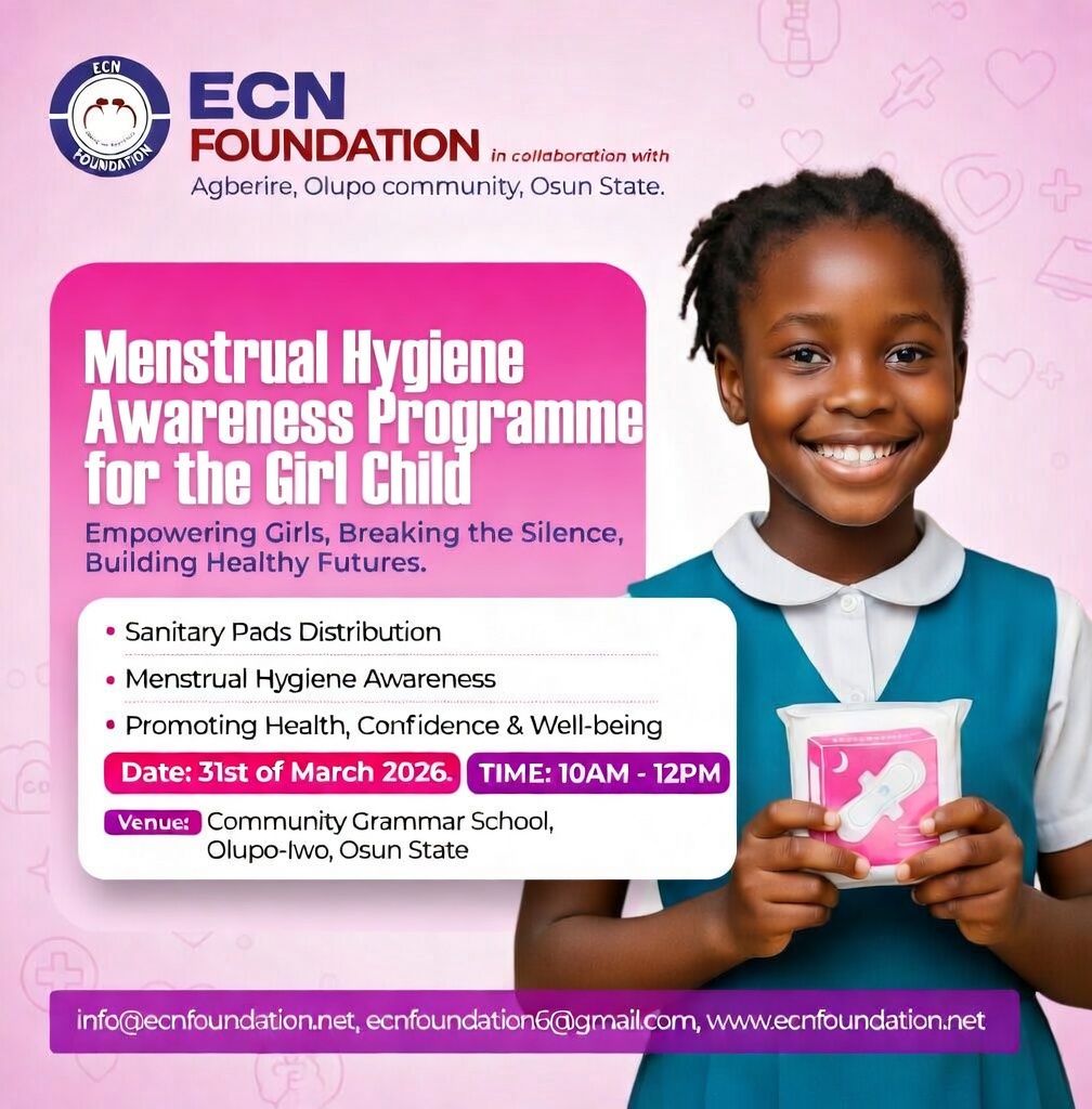 ECN Foundation observed World Health Day 2026 on the 11th of April 2026 at Community Grammer School, Olupo-iwo, Osun State